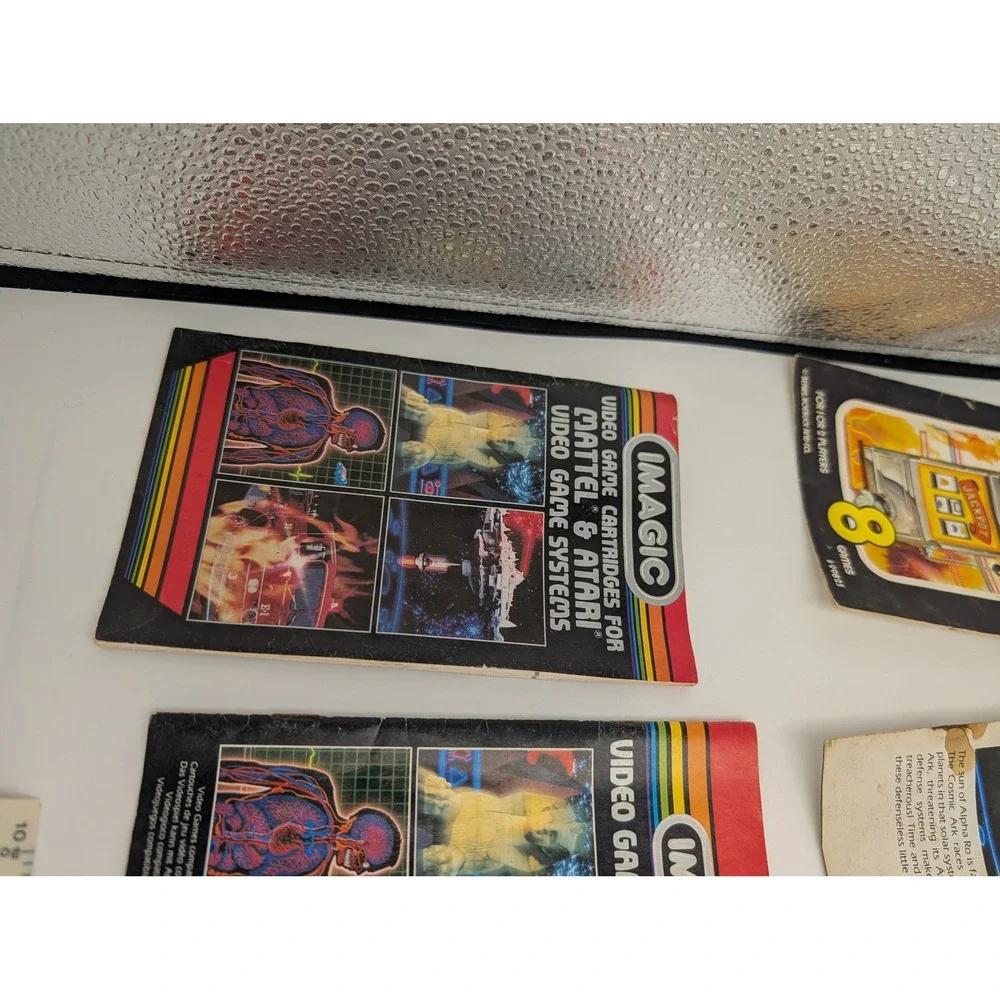 Lot of 9 Atari 2600 Manuals Inserts‎ Activision Imagic 20th Century Fox Sears